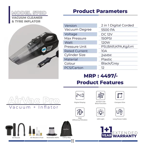 Airvac_Pro_Model_578D_2In1_Digital_Car_Vacuum_Cleaner_And_Tyre_Inflator_With_Led_Light
