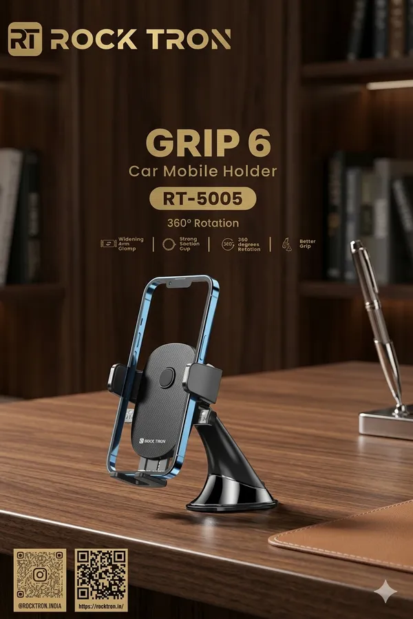 Rock_Tron_Grip_6_Car_Mobile_Holder_Rt_5005_360_Deg_Rotation_Universal_Phone_Mount