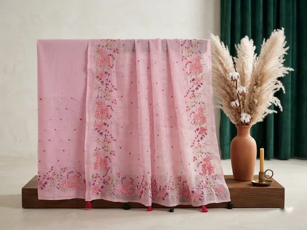 Pink_Elizabeth_Bennet_Linen_handwork_Saree_For_Women