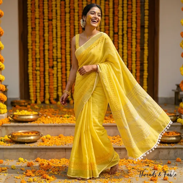 Yellow_Jane_S_Morning_Cotton_Saree_For_Women