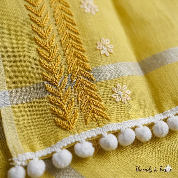 Yellow_Jane_S_Morning_Cotton_Saree_For_Women