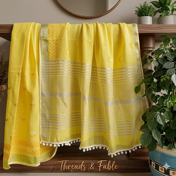 Yellow_Jane_S_Morning_Cotton_Saree_For_Women