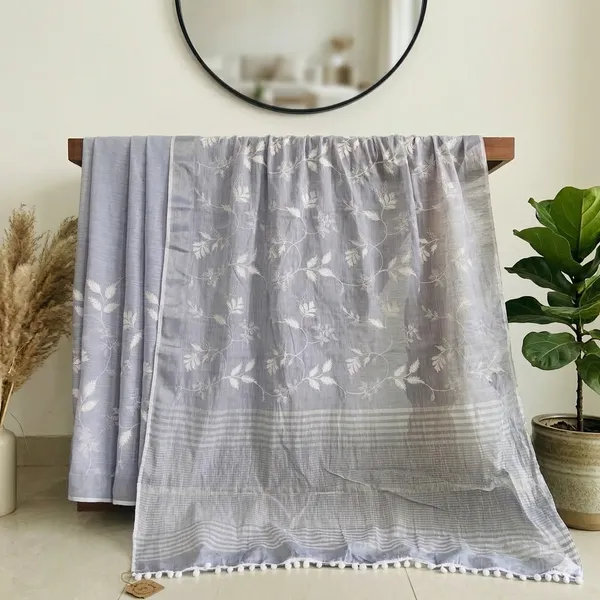 Silver_Grey_Austen_Afternoon_Linen_Cotton_Saree_For_Women
