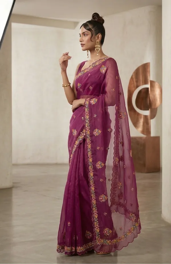 Purple_Marianne_Cotton_Saree_For_Women