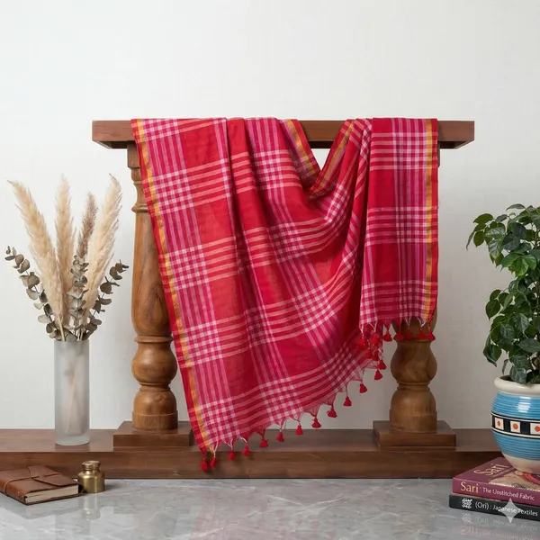 Red_Bathsheba_Crimson_Mul_Cotton_Saree_For_Women