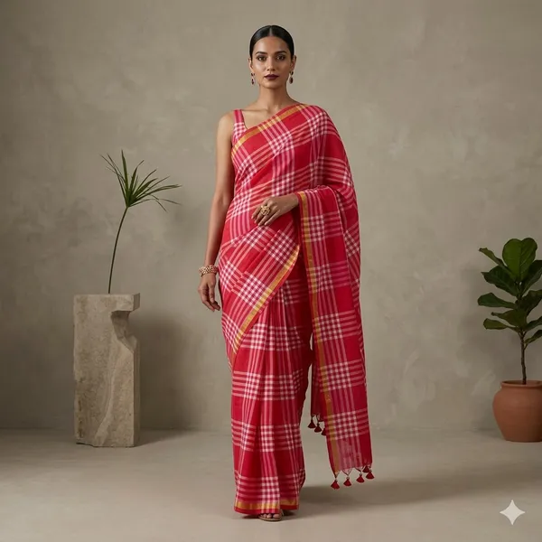 Red_Bathsheba_Crimson_Mul_Cotton_Saree_For_Women