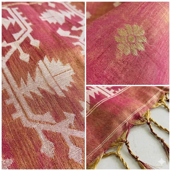Rust_Orange_Autumnal_Glow_Tissue_Silk_Saree_For_Women