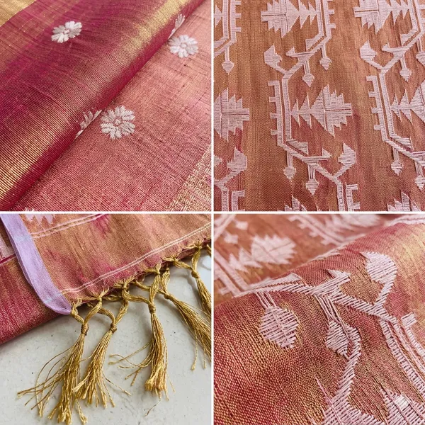 Rust_Orange_Autumnal_Glow_Tissue_Silk_Saree_For_Women