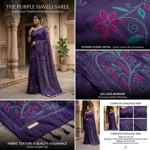 Navy_Rossetti_S_Gilded_Thorn_mul_Cotton_Saree_For_Women