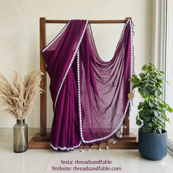 Purple_Bathsheba_Border_Cotton_Saree_For_Women