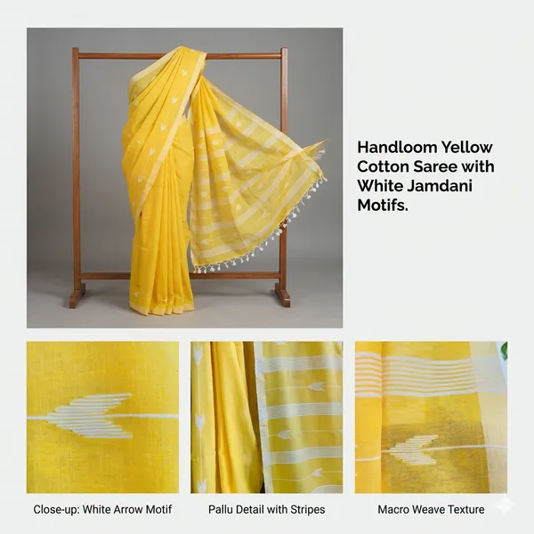 Yellow_Netherfield_Glow_Cotton_Saree_For_Women