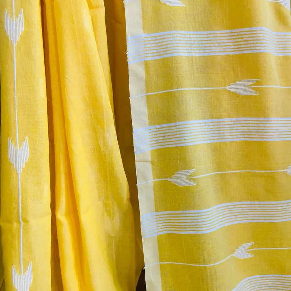 Yellow_Netherfield_Glow_Cotton_Saree_For_Women
