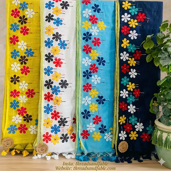 Yellow_Clarissa_Saffron_Cotton_Silk_Saree_For_Women