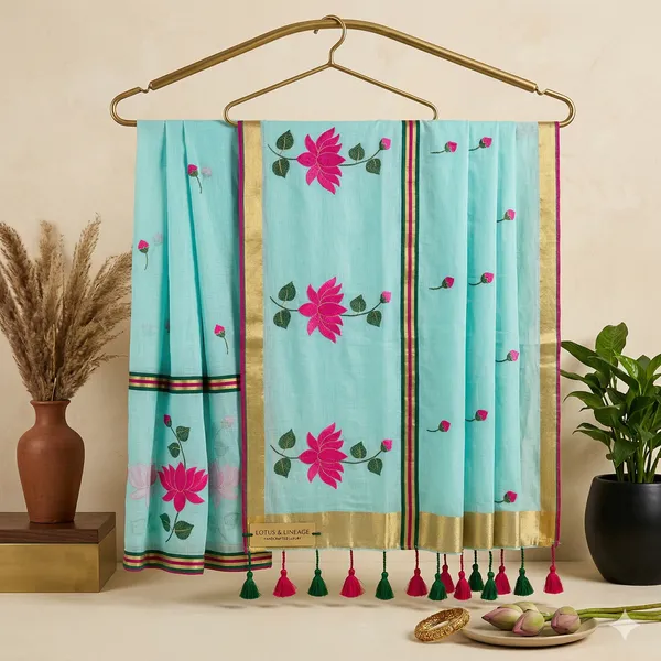 Mint_Green_Illyrian_Shore_Mul_Cotton_Saree_For_Women