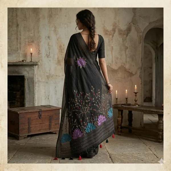Blue_Catherine_Earnshaw_mul_Chanderi_silk_Saree_For_Women