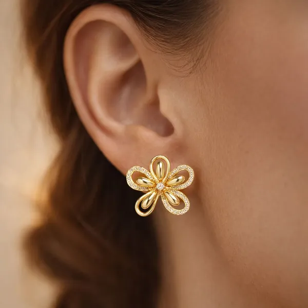 Golden_Blossom_Flower_Earrings