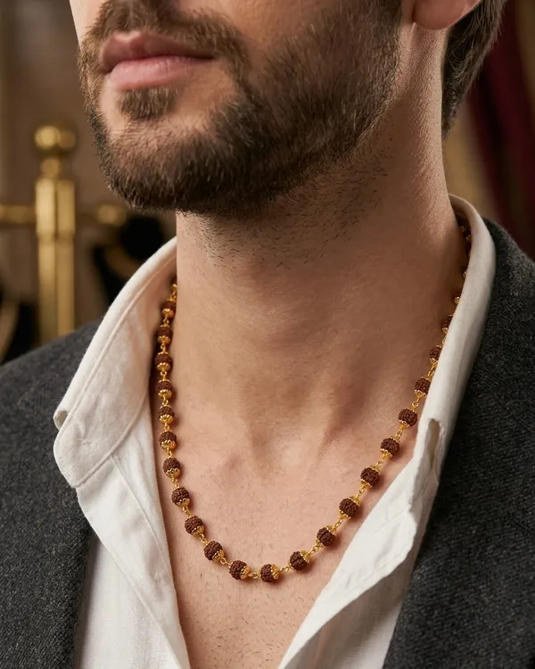 Original_Rudraksha_Mala_With_Gold_Plated_Capped_For_Men