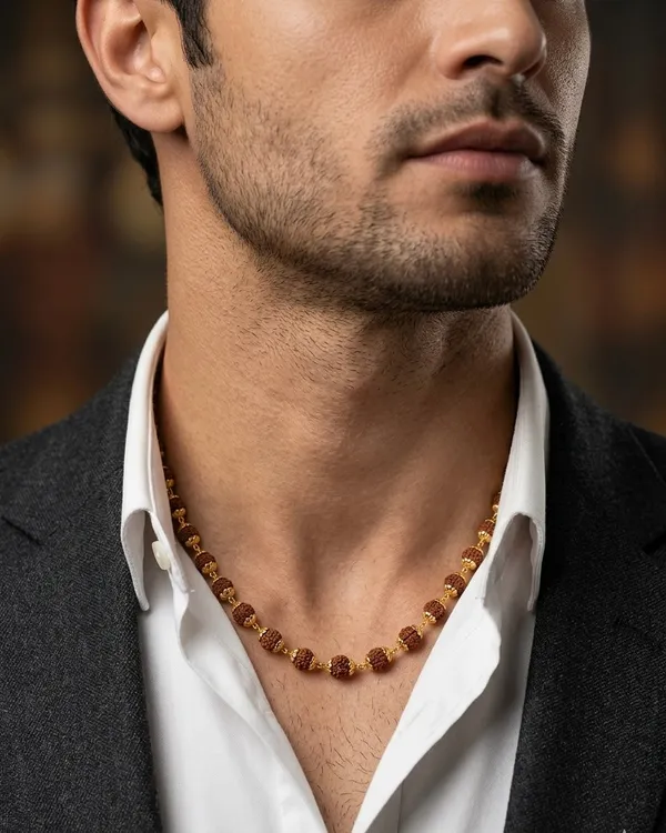 Original_Rudraksha_Mala_With_Gold_Plated_Capped_For_Men