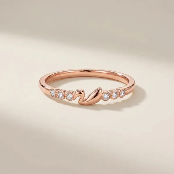 18k_Gold_Plated_Duck_Sparkling_Crystals_Rose_Ring_For_Women