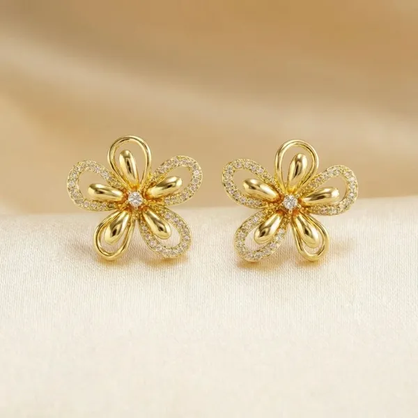 Golden_Blossom_Flower_Earrings