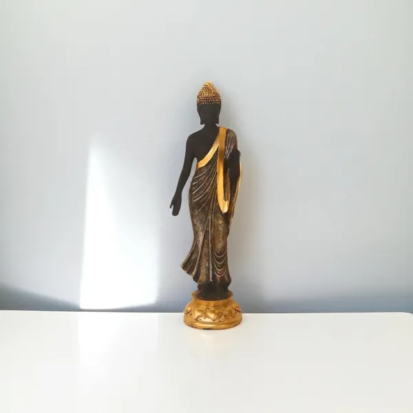 Standing_Buddha_Statue_With_Golden_Accents_Home_Decor_Figurine