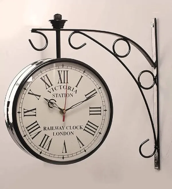 Victoria_Station_DoubleSided_Railway_Wall_Clock_With_Decorative_Metal_Bracket