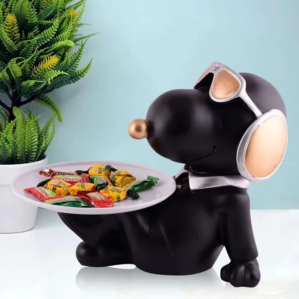 Black_Monkey_Butler_Decorative_Serving_Tray_Holder_With_Headphones_7X8_Inch