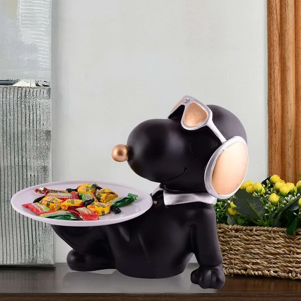 Black_Monkey_Butler_Decorative_Serving_Tray_Holder_With_Headphones_7X8_Inch