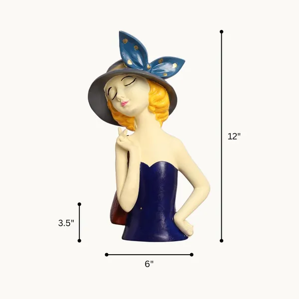 Elegant_Lady_Showpiece_With_Hat_And_Bow_Blue_Dress_Decorative_Figurine