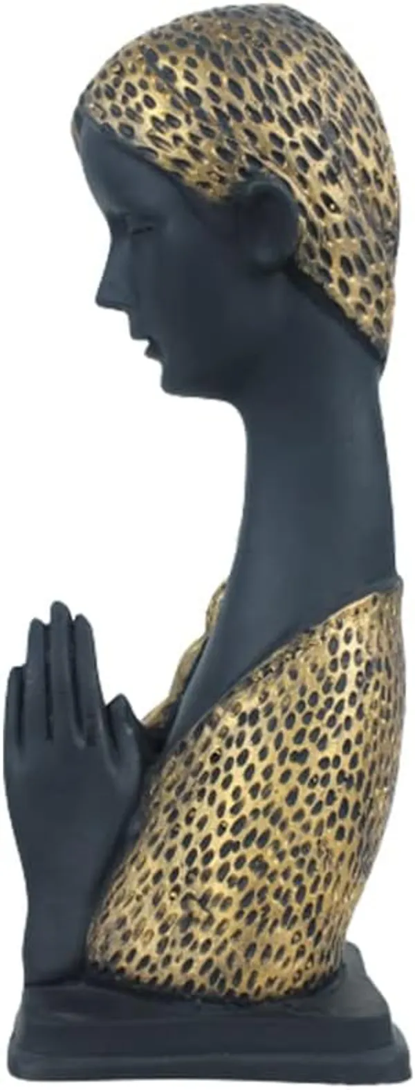 Decorative_Black_&_Gold_Lady_Figurine_With_Long_Braid
