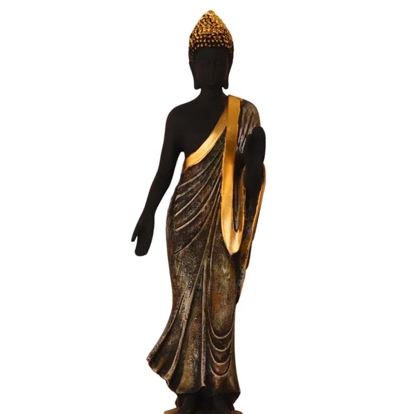 Standing_Buddha_Statue_With_Golden_Accents_Home_Decor_Figurine