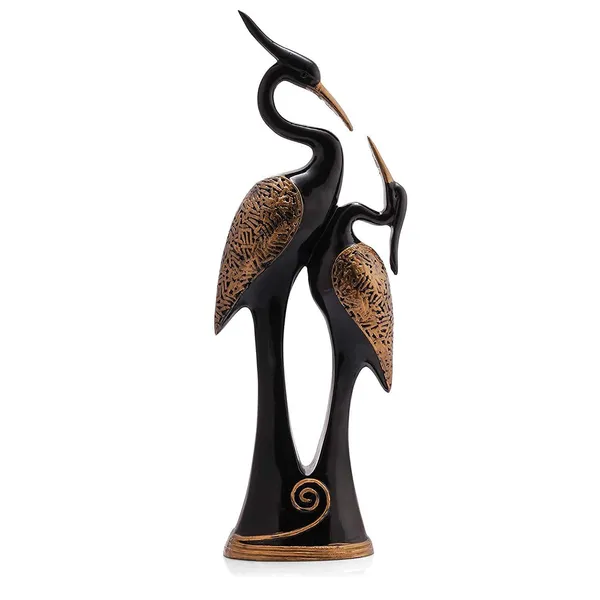 Decorative_Swan_Pair_Figurine_Black_&_Golden