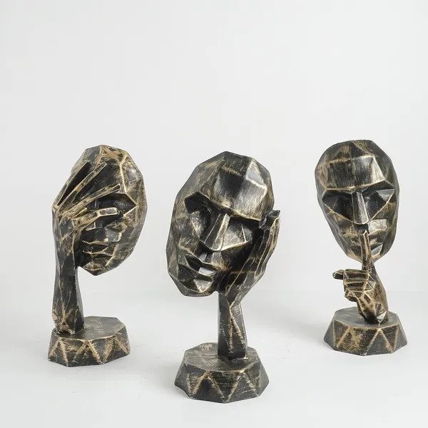 Set_Of_3_Handcrafted_Tribal_Face_Mask_Sculptures