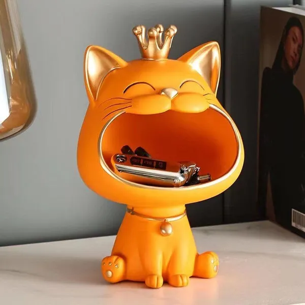 Cat_Shaped_Storage_Organizer_With_Crown_Desktop_Coin_Tray_And_Jewelry_Holder