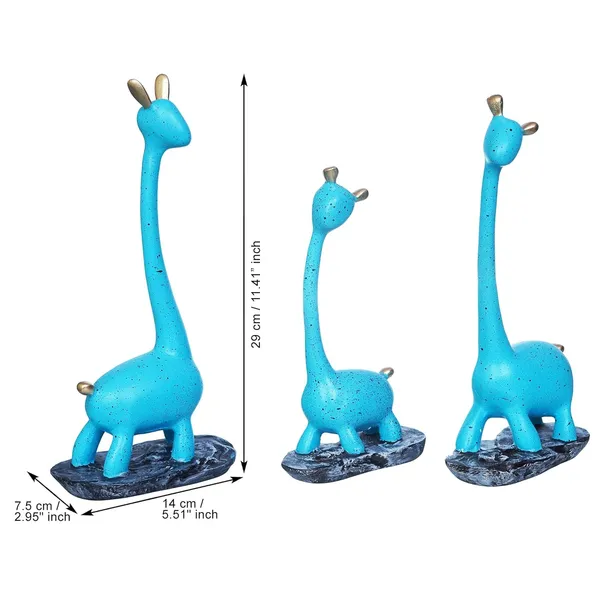 Set_Of_3_Blue_Giraffe_Decorative_Figurines_With_Marble_Base