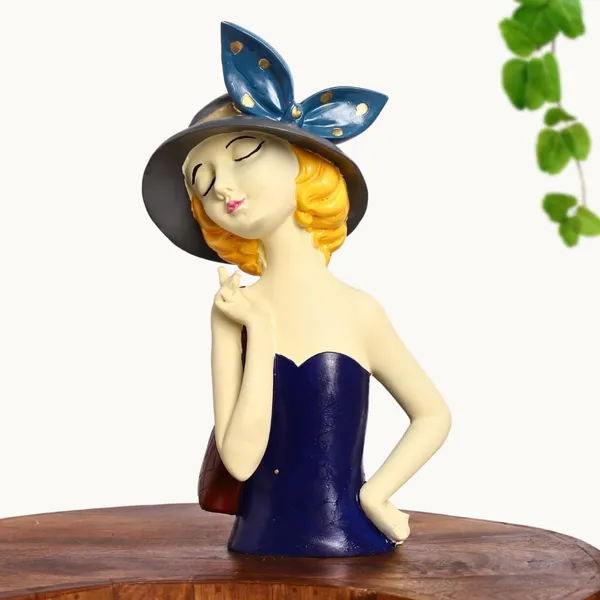 Elegant_Lady_Showpiece_With_Hat_And_Bow_Blue_Dress_Decorative_Figurine