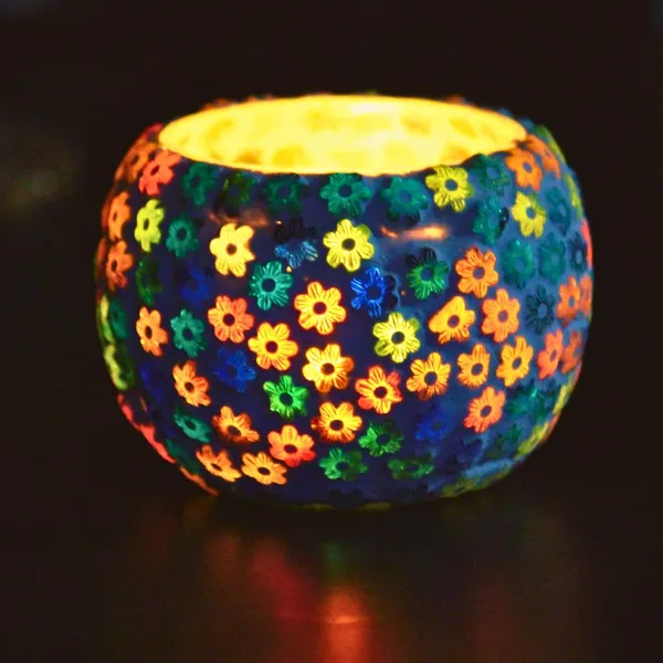 Handcrafted_Multicolor_Floral_Mosaic_Glass_Candle_Holder
