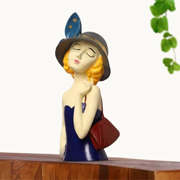 Elegant_Lady_Showpiece_With_Hat_And_Bow_Blue_Dress_Decorative_Figurine