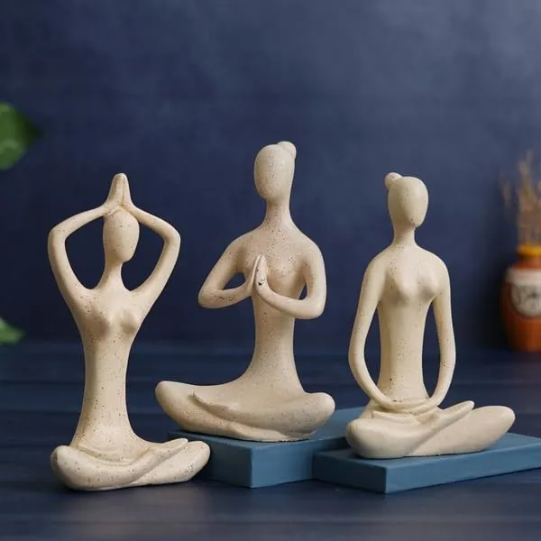 Set_Of_3_Yoga_Meditation_Figurines_Sandstone_Finish_Home_Decor