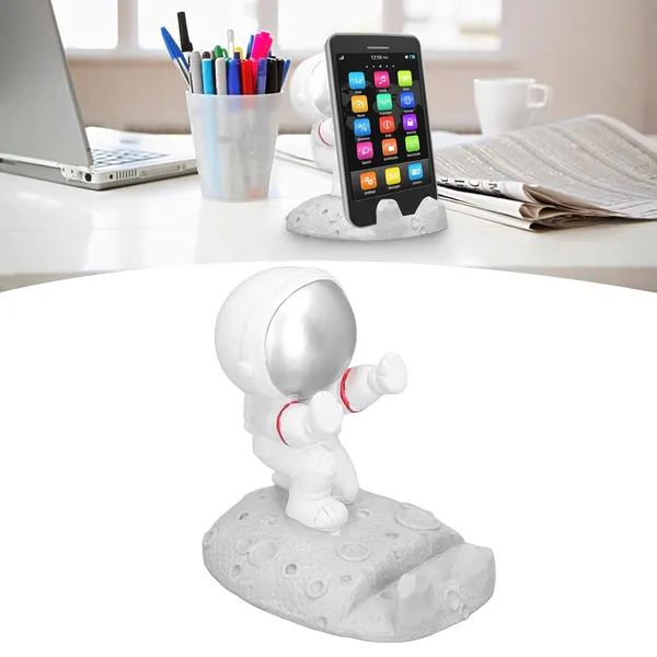 Astronaut_Smartphone_Stand_White_Desktop_Phone_Holder