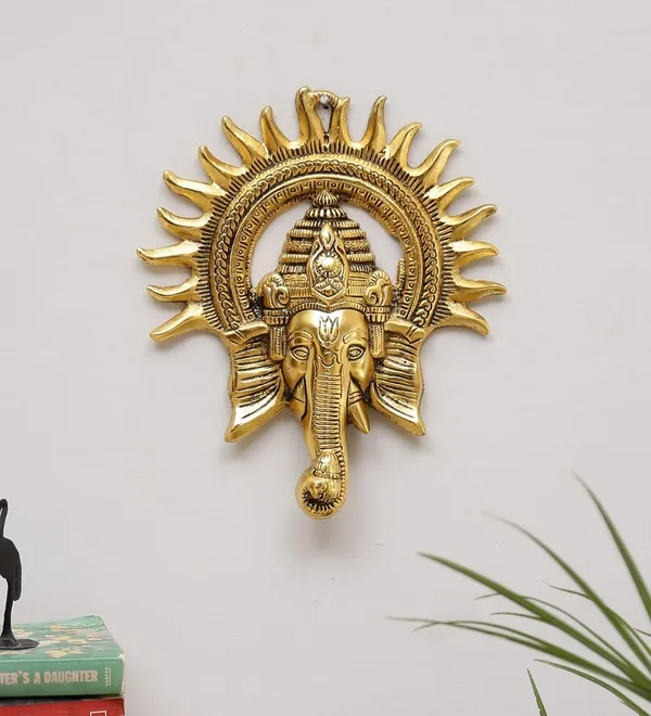 Brass_Lord_Ganesha_Wall_Hanging_With_Sun_Halo