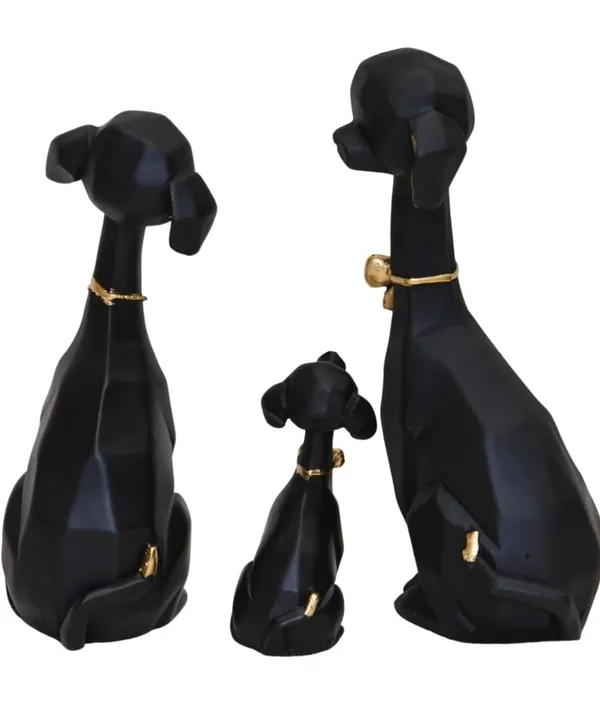 Elegant_Black_Dog_Family_Figurine_Set_With_Gold_Accents_Set_Of_3