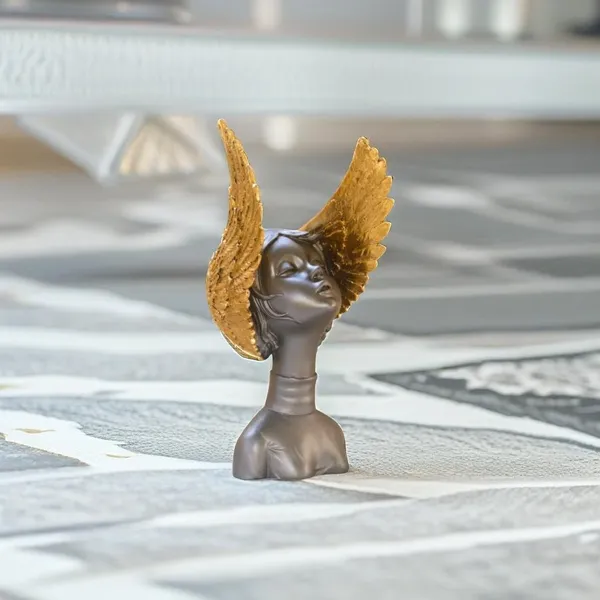 Golden_Wings_Decorative_Bust_Sculpture_Black_And_Gold_Angel_Figurine