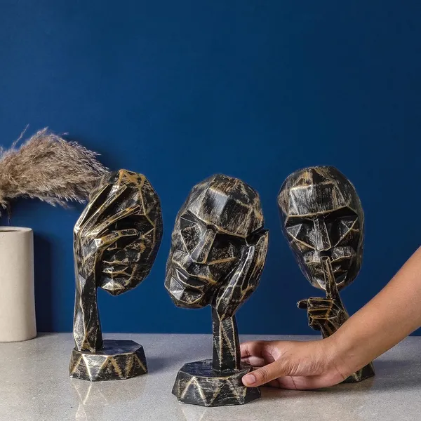 Set_Of_3_Handcrafted_Tribal_Face_Mask_Sculptures