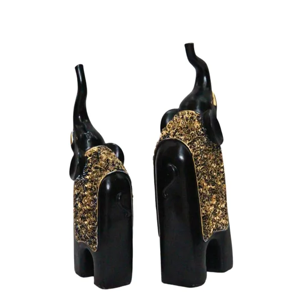 Decorative_Black_And_Gold_Elephant_Figurine_Set_Of_2