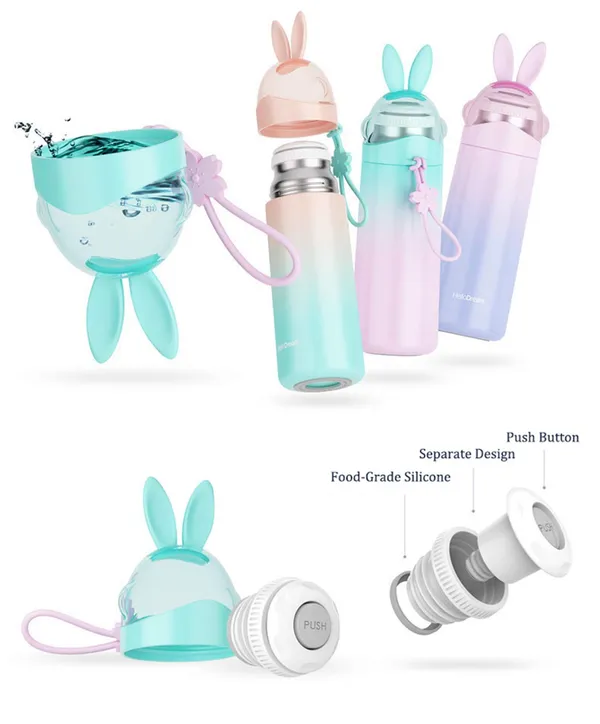 Cute_Bunny_Ear_Gradient_Water_Bottle_With_Push_Button_Lid