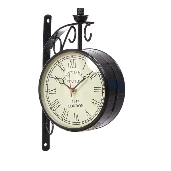 Victoria_Station_DoubleSided_Railway_Wall_Clock_With_Decorative_Metal_Bracket