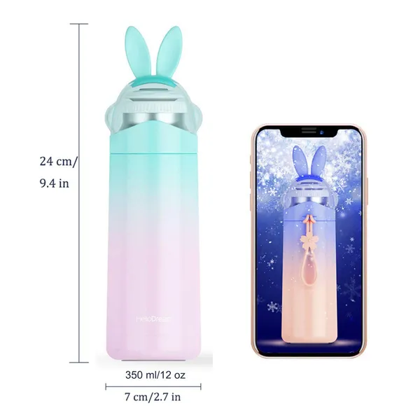 Cute_Bunny_Ear_Gradient_Water_Bottle_With_Push_Button_Lid