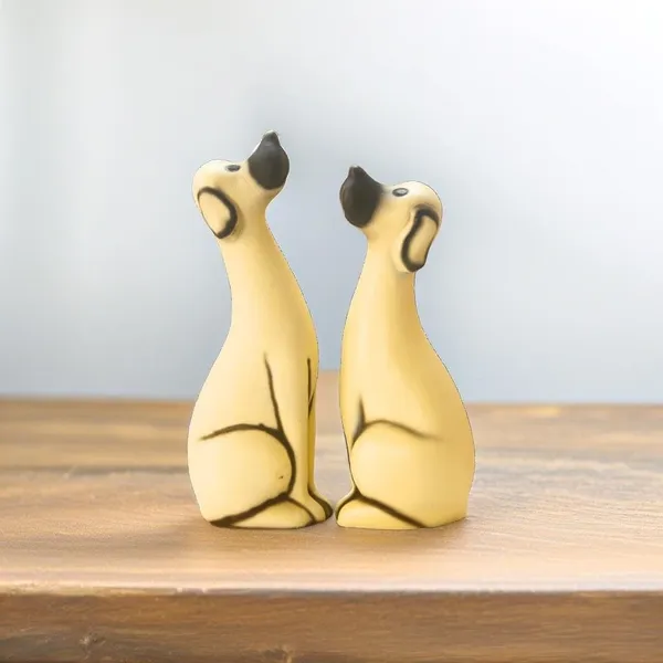 Handcrafted_Ceramic_Dog_Figurine_Pair_Sitting_Dogs_With_Black_Ears_Home_Decor_Showpiece