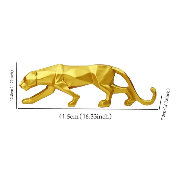 Geometric_Gold_Panther_Figurine_Modern_Home_Decor_Sculpture